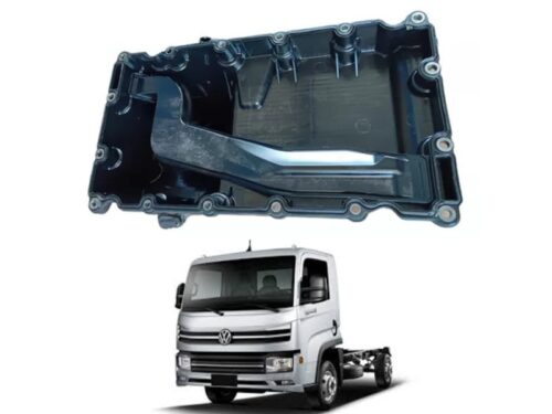 O cárter de óleo do motor Cummins ISF 2.8, utilizado nos caminhões Volkswagen Delivery, é uma peça essencial para o sistema de lubrificação do motor. Ele armazena o óleo lubrificante e auxilia no resfriamento do mesmo, além de proteger os componentes internos do motor contra impurezas.