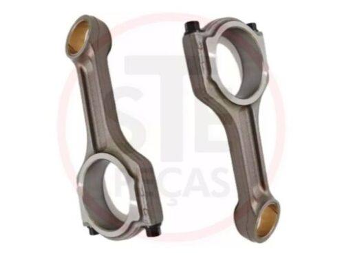 As bielas são peças fundamentais no motor de um veículo, responsáveis por conectar o pistão ao virabrequim. Fabricadas com materiais de alta qualidade, essas bielas garantem resistência e durabilidade, suportando as condições extremas de funcionamento do motor.