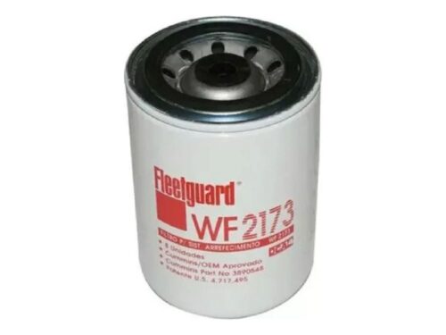 O filtro de água Fleetguard WF2173 é um filtro spin-on com tratamento químico DCA4, projetado para proteger o sistema de arrefecimento de motores, fornecendo aditivos de arrefecimento suplementares (SCAs) e filtragem. É comumente utilizado em sistemas que utilizam a tecnologia de arrefecimento ES Compleat ou similar.