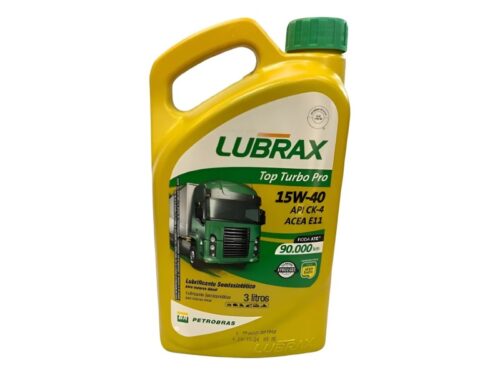 O óleo lubrificante 15W40 CK4 Galão 3 Litros LUBRAX é um produto de alta qualidade, desenvolvido para garantir o bom funcionamento do motor do seu veículo. Com a viscosidade adequada, ele protege as peças internas do motor, reduzindo o atrito e o desgaste, o que contribui para uma maior vida útil do motor. Além disso, esse óleo lubrificante ajuda a manter a temperatura do motor estável, evitando superaquecimentos e garantindo um melhor desempenho.